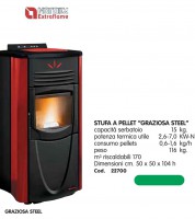STUFA E PELLET "GRAZIOSA STEEL"